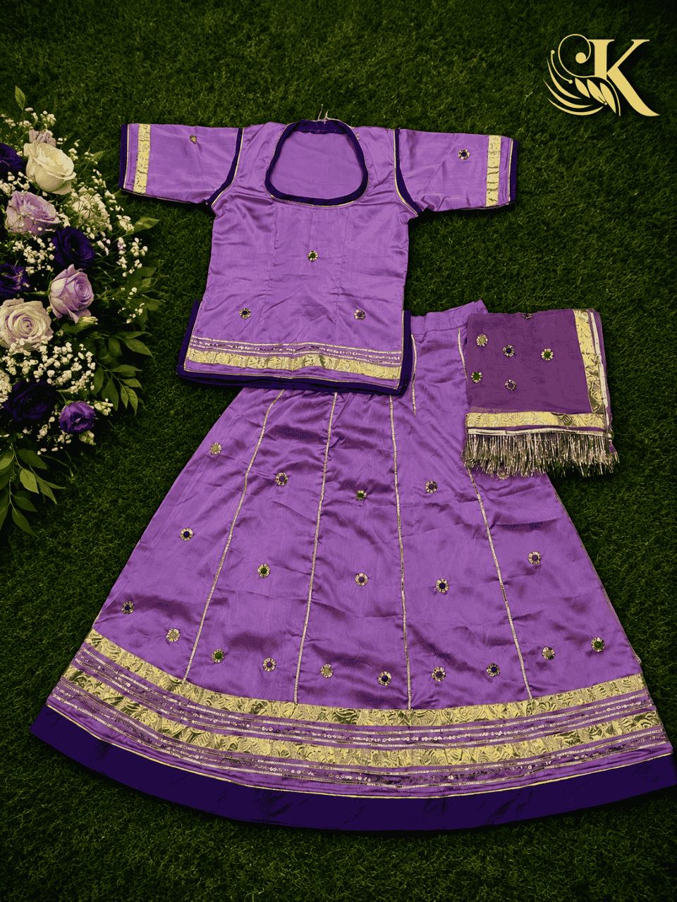 untitled-design-150 Pari Kids Satin Rajputi Poshak - Levender - Image 1