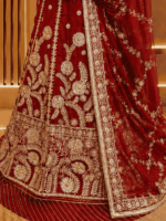 Anuradha Semi Pure Rajputi Poshak - Red - Image 2