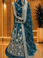 Anuradha Semi Pure Rajputi Poshak - Rama Green