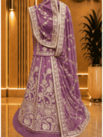 Anuradha Semi Pure Rajputi Poshak - Pink