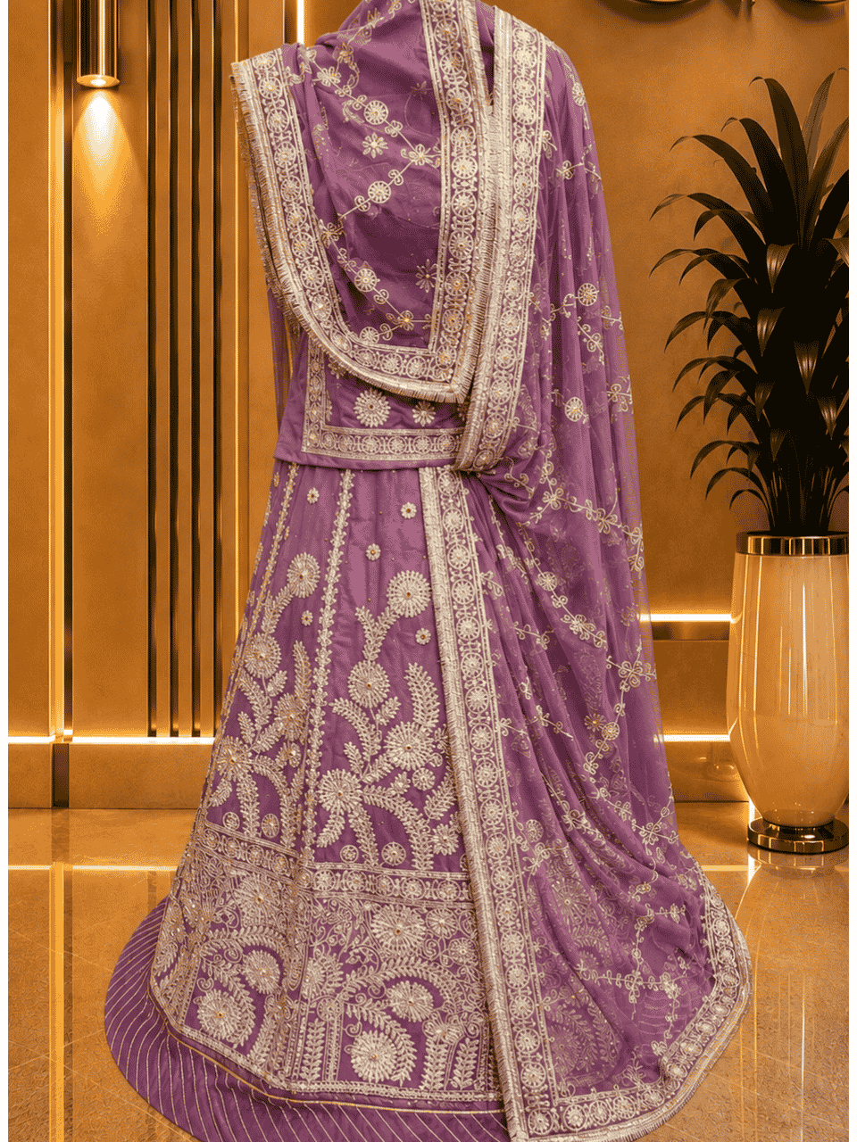 untitled-design-2-111 Anuradha Semi Pure Rajputi Poshak - Pink - Image 1