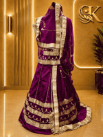 Anokhi Satin Rajputi Poshak - Wine