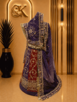Diya Semi Pure Rajputi Poshak- Purple