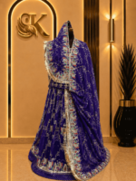 Siya Semi Pure Rajputi Poshak- Purple