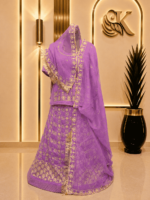 Readymade Semi Pure Rajputi Poshak- Pink