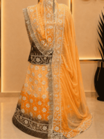 Isha Organza  Rajputi Poshak-Peach