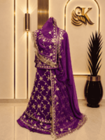 Aanya Satin Rajputi Poshak - Wine