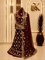 Aanya Satin Rajputi Poshak - Maroon