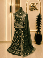 Aanya Satin Rajputi Poshak - Green