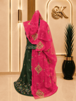 Aarohi Cotton Rajputi Poshak - Green