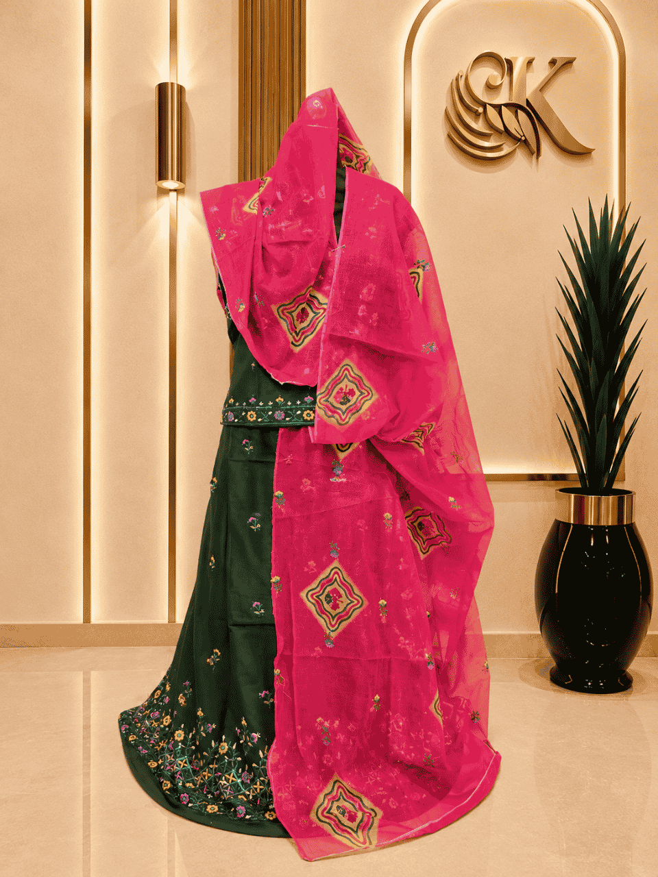untitled-design-2-188 Aarohi Cotton Rajputi Poshak - Green - Image 1