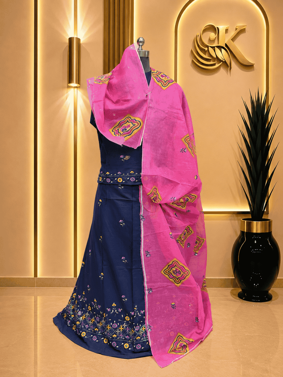 untitled-design-2-190 Aarohi Cotton Rajputi Poshak - Blue - Image 1