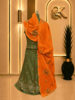 Aarohi Cotton Rajputi Poshak - Light Green