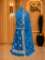Aditi Fendy Silk Rajputi Poshak
-  Denim Blue