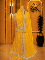 Aditi Fendy Silk Rajputi Poshak
-  Yellow