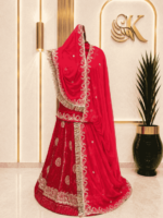 Aditi Fendy Silk Rajputi Poshak
-  Red