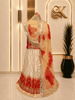 Alia Satin Rajputi Poshak - Red