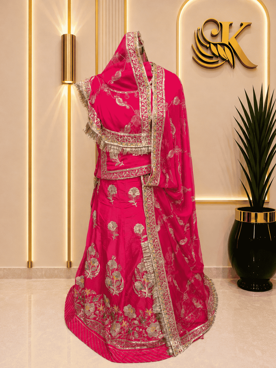 untitled-design-2-204 Gauri D natural Rajputi Poshak- Cherry Red - Image 1