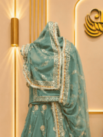 Gauri D natural Rajputi Poshak- Elaichi Green - Image 3
