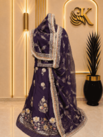Gauri D natural Rajputi Poshak- Wine