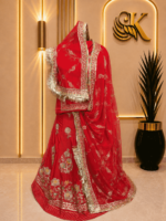 Gauri D natural Rajputi Poshak- Red