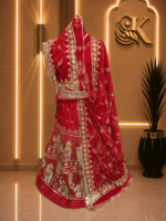 Mahi Fendy Silk Rajputi Poshak
-  Red