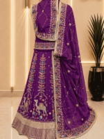 Camel Semi Pure Rajputi Poshak- Wine