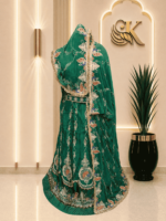 Navya Fendy Silk Rajputi Poshak
-  Green