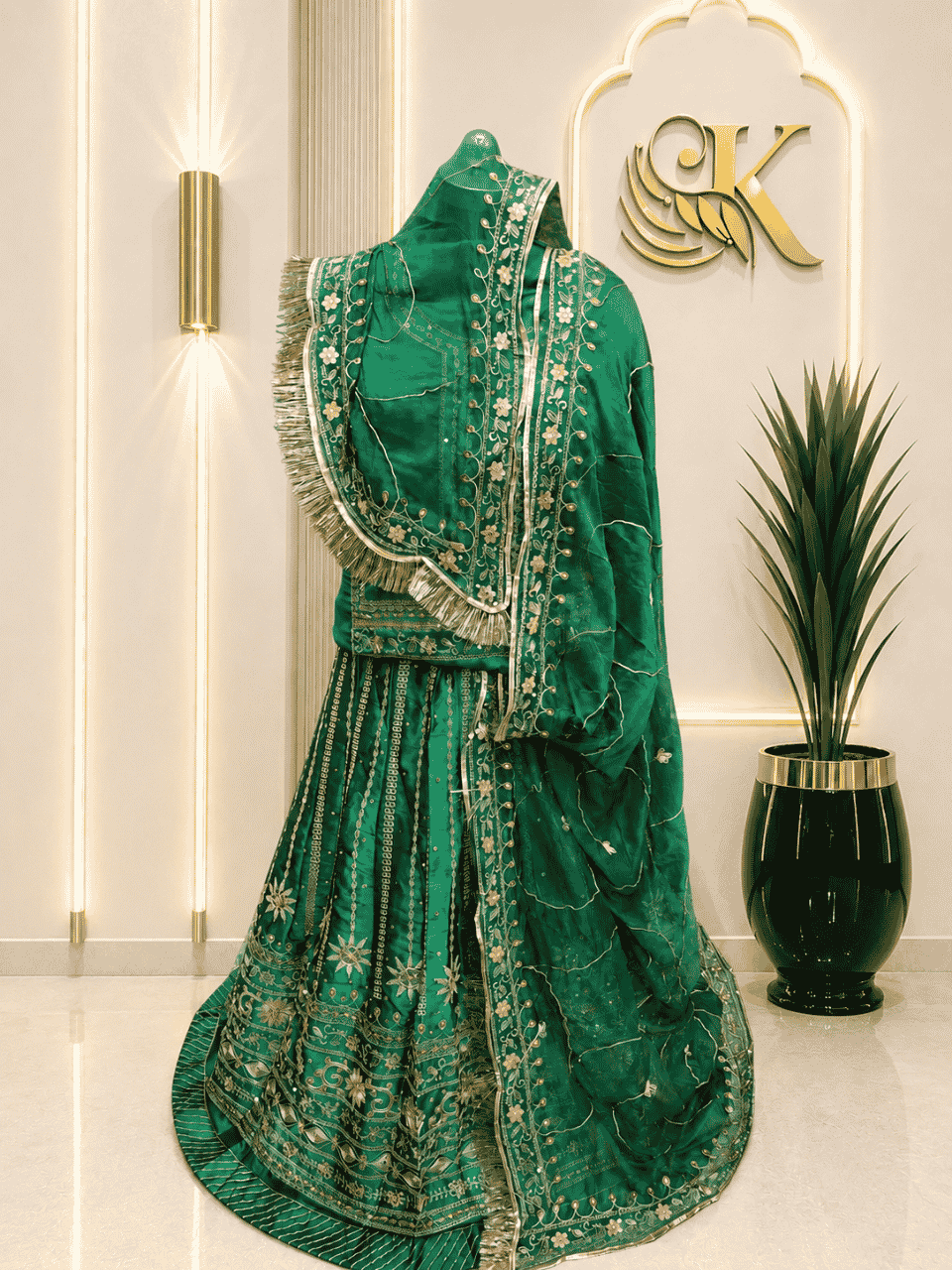 untitled-design-2-224 Prisha Satin Rajputi Poshak - Green - Image 1