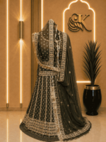 Banarasi Rajputi Poshak - Green