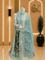 Radhika Semi Pure Rajputi Poshak - Elaichi Green - Image 2