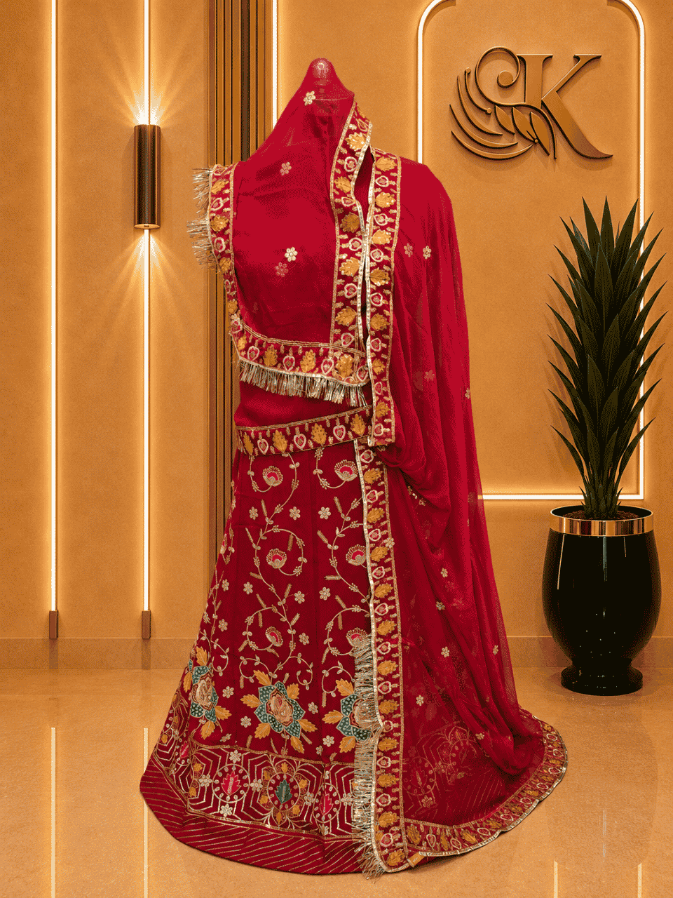 untitled-design-2-246 Avika NC Moss Rajputi Poshak - Red - Image 1