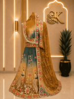 Amaya Semi Pure Rajputi Poshak- Rust