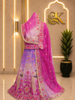 Amaya Semi Pure Rajputi Poshak- Rose Pink