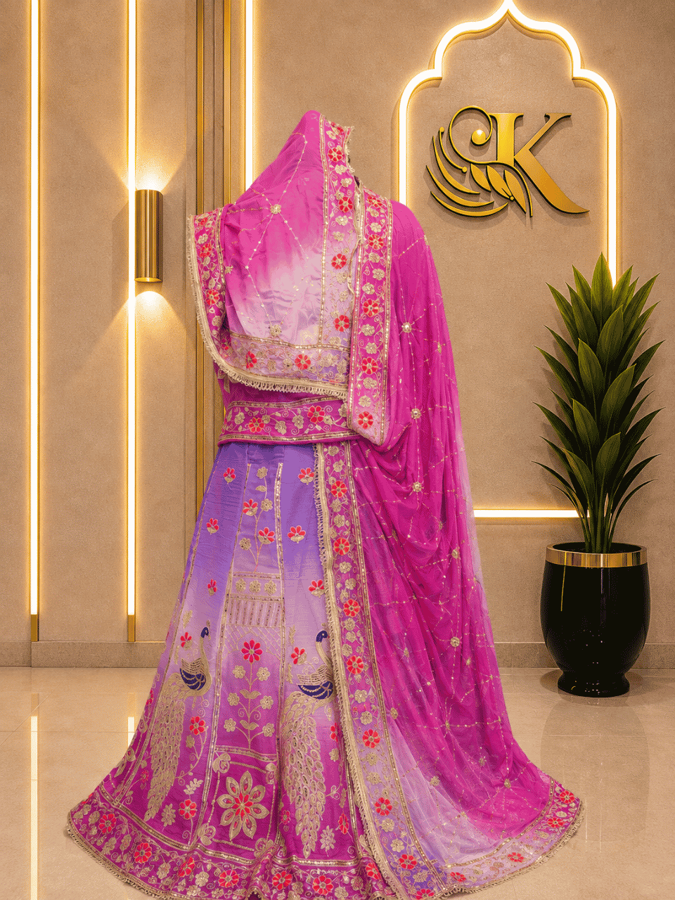 untitled-design-2-265 Amaya Semi Pure Rajputi Poshak- Rose Pink - Image 1