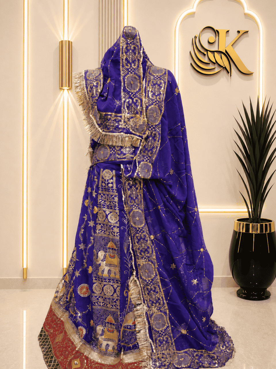 untitled-design-2-279 Mehak Semi Pure Rajputi Poshak- Purple - Image 1
