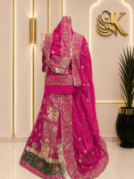 Mehak Semi Pure Rajputi Poshak- Rani - Image 2