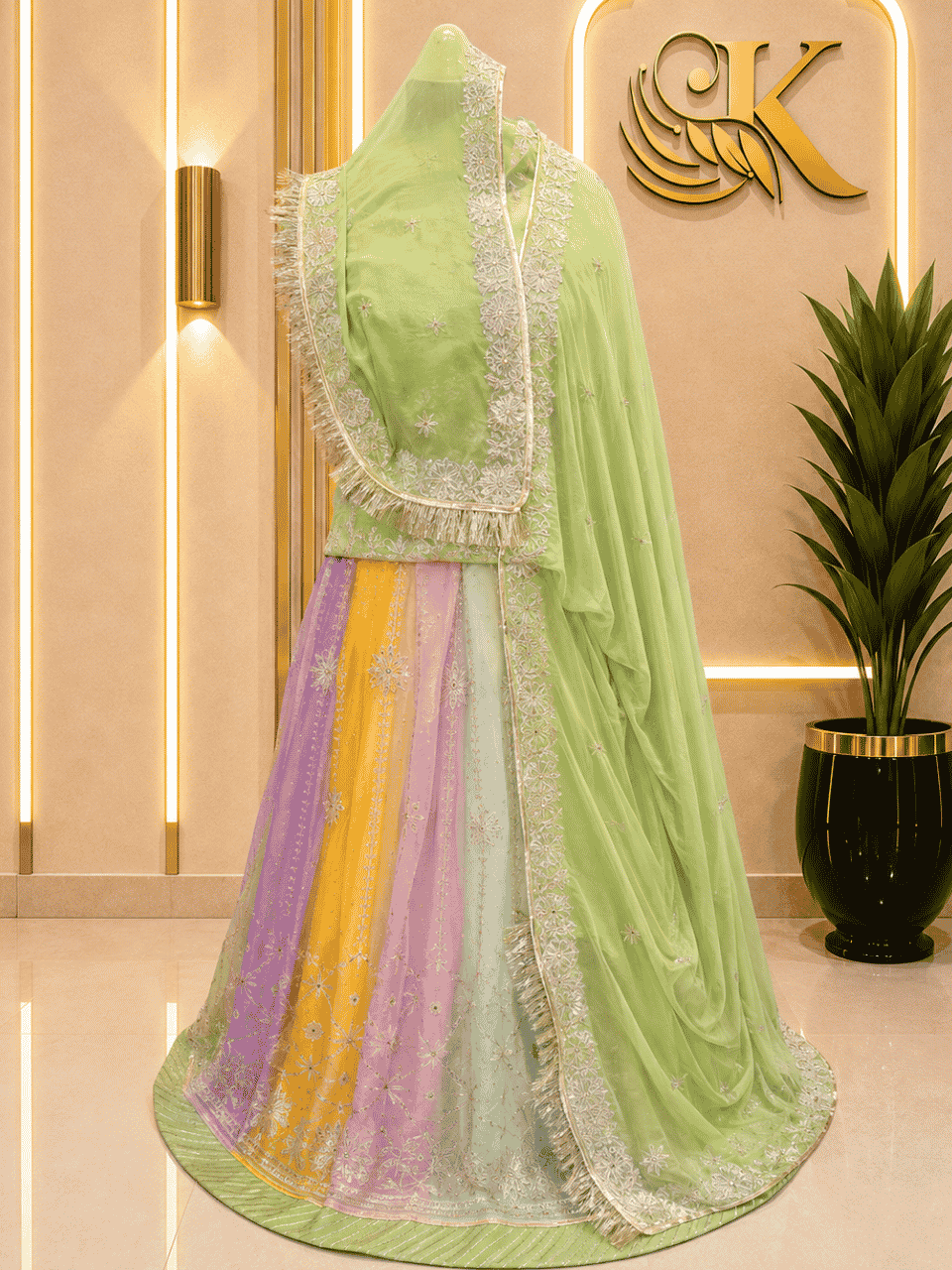 untitled-design-2-284 Avisha Organza Rajputi Poshak- Elaichi Green - Image 1