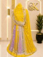 Avisha Organza Rajputi Poshak- Yellow