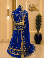 Lavya Satin Rajputi Poshak - Royal Blu