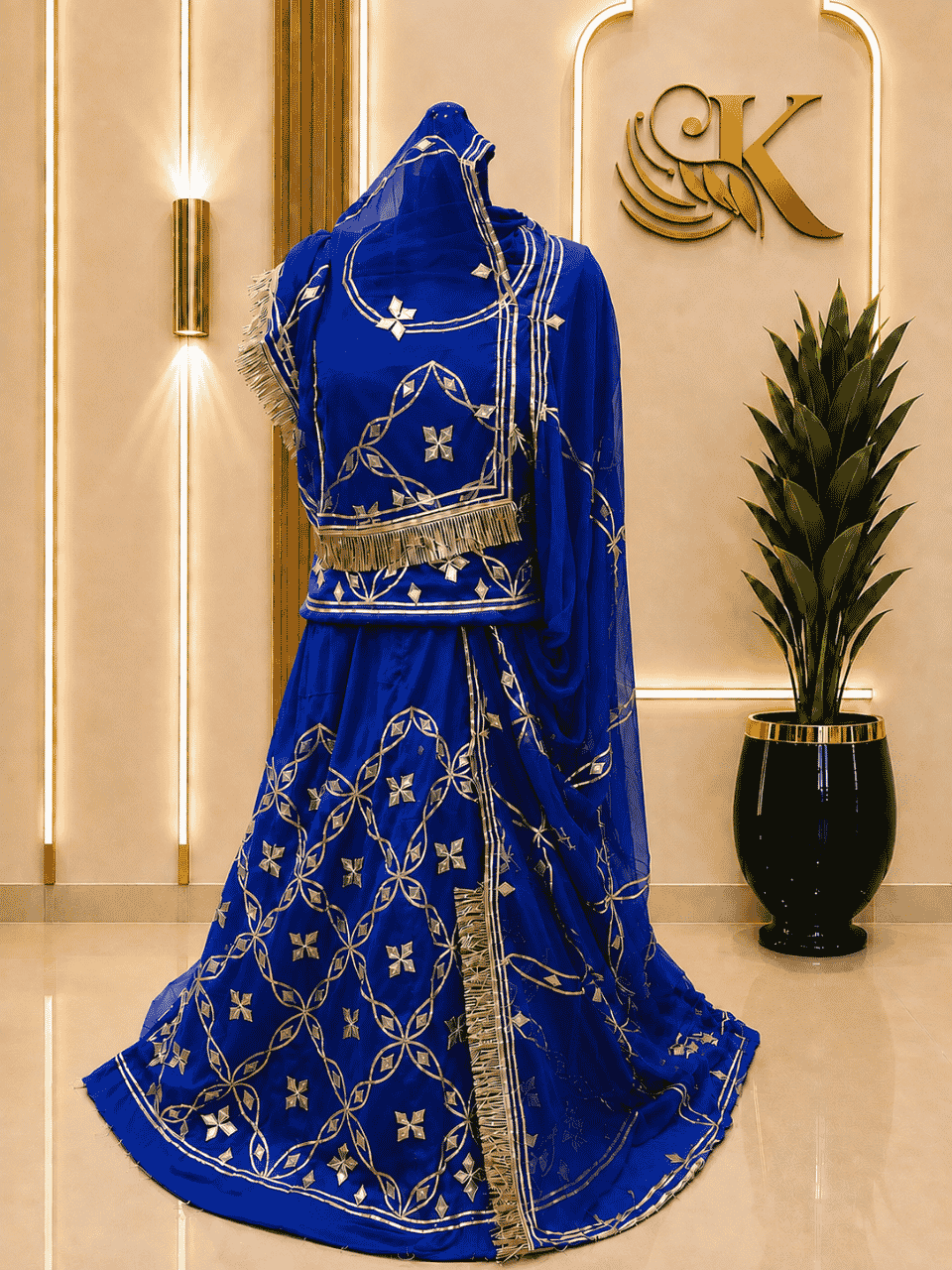 untitled-design-2-304 Raina Satin Rajputi Poshak - Royal Blue - Image 1