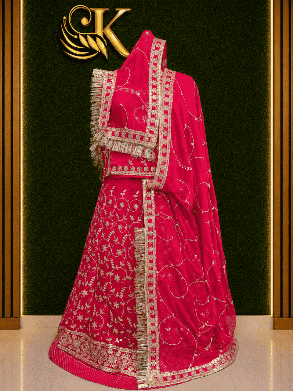 untitled-design-2-316 Shanaya Frendy Silk Rajputi Poshak- Cherry - Image 1