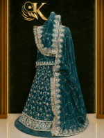 Shanaya Frendy Silk  Rajputi Poshak- Rama Green