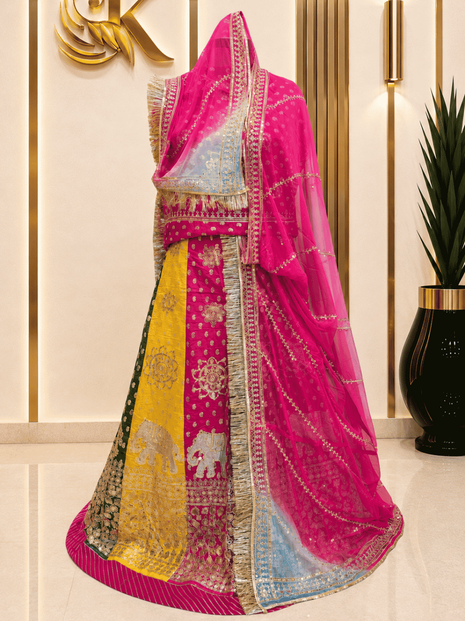 untitled-design-2-323 Sameera Banarasi Rajputi Poshak - Rani - Image 1