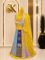 Sameera Banarasi Rajputi Poshak - Yellow
