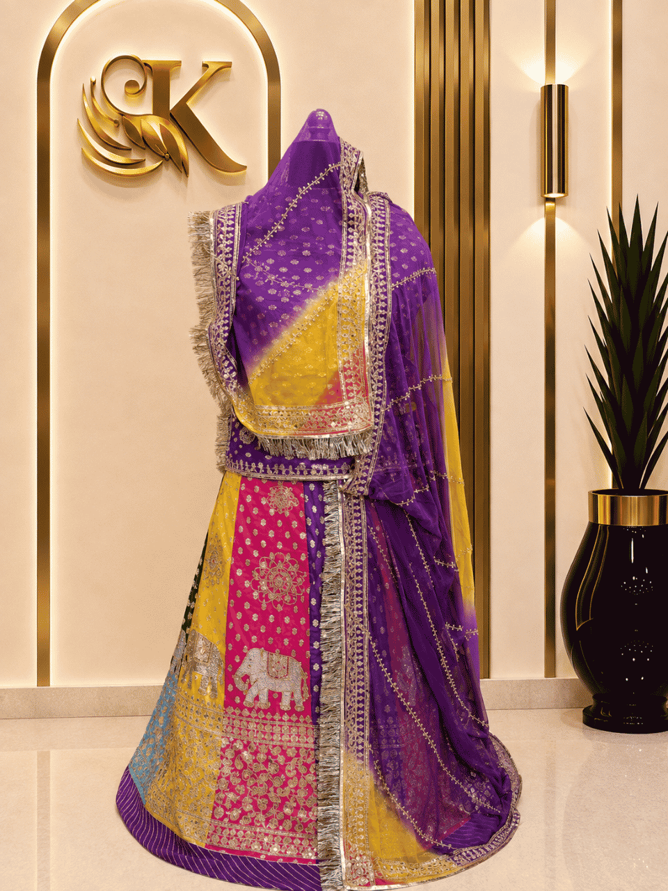 untitled-design-2-327 Sameera Banarasi Rajputi Poshak - Purple - Image 1