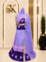 Rekha Satin Rajputi Poshak
 - Purple
