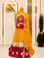 Rekha Satin Rajputi Poshak
 - Yellow Red