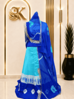 Rekha Satin Rajputi Poshak
 - Sky Blue