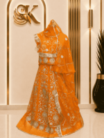 Rajbala Semi Pure Rajputi Poshak- Mustard